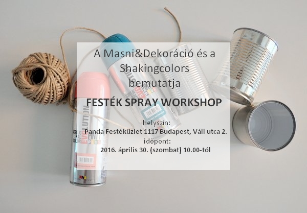 festékspray workshop